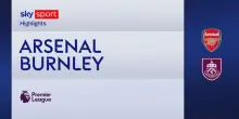 Arsenal-Burnley 1-0: gol e highlights