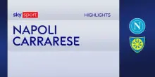 Napoli-Carrarese 2-0, gli highlights dell'amichevole