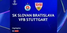 Slovan Bratislava-Stoccarda 0-3: gol e highlights