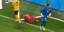 Cristiano Ronaldo, errore a porta vuota in Portogallo-Galles