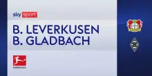 Bayer Leverkusen-Borussia M'Gladbach 1-1: gol e highlights