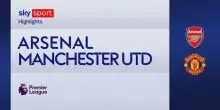 Arsenal-Manchester United 2-3: gol e highlights