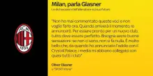 Milan, senti Glasner: 'Deve essere tutto perfetto'