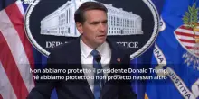 Caso Epstein, dip. Giustizia: non abbiamo protetto Trump