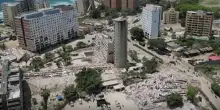 La Guaira, drone mostra la distruzione dopo il terremoto