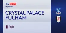 Crystal Palace-Fulham 1-1: gol e highlights