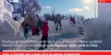 Cina, il festival della neve: c&rsquo;&egrave; il Taj Mahal di ghiaccio