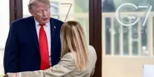 Trump-Meloni, al G7 di Evian il primo incontro dopo le tensioni. FOTO