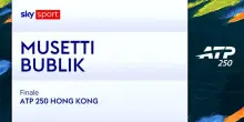 Musetti-Bublik: highlights Atp Hong Kong