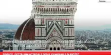Firenze, restauro integrale per il Campanile di Giotto