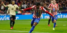 Poker Atletico, Bar&ccedil;a ko 4-0: in gol anche Lookman