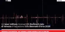 Biennale di Venezia, in laguna laser visibile dallo spazio