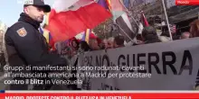 Madrid, proteste contro il blitz Usa in Venezuela