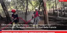 Incendio sud della Francia, impiegati oltre mille pompieri