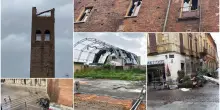 Tromba d'aria a Cremona, danni anche a Duomo e palazzo comunale. FOTO