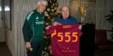 Lino Banfi ospite speciale a Trigoria