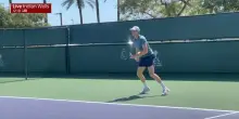 Sinner, il warm up prima della finale di Indian Wells