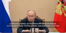 Putin offre aiuto all'Ue sull'energia