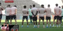 Aston Villa, l'allenamento alla vigilia con il Friburgo