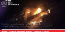 Ucraina, attacco con drone russo a Zaporizhzhia: feriti