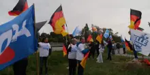 Sky TG24 al comizio dei giovani di AfD