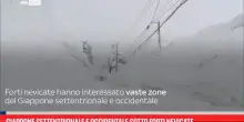 Giappone settentrionale e occidentale sotto forti nevicate