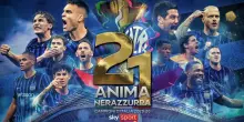 La copertina di Sky sullo scudetto dell'Inter
