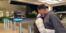 L'arrivo di Leao e Goncalo Ramos nell'hotel del Milan