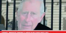 Londra, protesta contro la visita di Re Carlo negli Usa