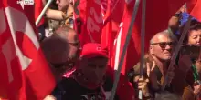 Marghera, il primo maggio di Cgil, Cisl e Uil