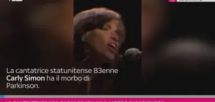 La cantautrice Usa Carly Simon ha il morbo di Parkinson