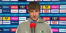 Pinamonti: 'Fortunato sul rigore, gol dedicato a mio figlio'