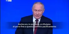 Discorso fine anno Putin: 'Kiev non pronta a negoziati'
