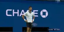 US Open, le lacrime di Djokovic in campo