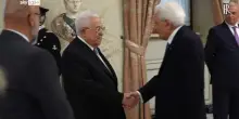 Abu Mazen a Roma, gli incontri con Mattarella e Meloni