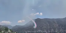 Cernobbio, Frecce Tricolori chiudono il Forum Ambrosetti