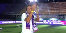 Fiorentina, l'abbraccio di Firenze per Luca Toni