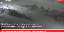 Usa, forte tempesta di neve colpisce Stati del Midwest
