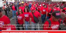 Caracas, manifestazione per la liberazione di Maduro