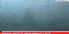 Wisconsin, l'impatto del tornado ripreso dalla polizia