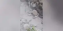 Terremoto in Campania, crolli e caduta di massi