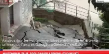 Maltempo in Italia, crollo muro a Genova: 52 evacuati