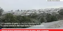 Ondata di gelo antartico in Nuova Zelanda, neve a Dunedin