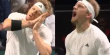 Davidovich Fokina 'stuzzica' il pubblico, esultanza alla Steph Curry. VIDEO