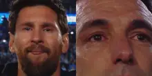 Messi (e Scaloni) in lacrime durante l'inno dell'Argentina. VIDEO
