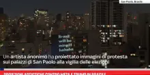 Proiezioni artistiche contro Meta e Trump in Brasile