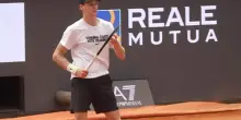 Sinner, il warm-up prima del quarto di finale con Rublev