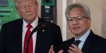 Trump telefona al ceo di Nvidia Huang durante un evento sulla AI