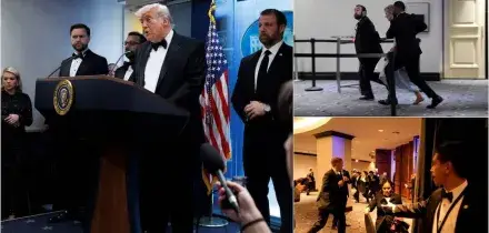 Spari alla cena con Trump, dal boato alla fuga dei presenti. LE FOTO