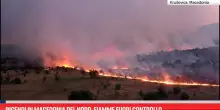 Incendi in Macedonia del Nord, fiamme fuori controllo